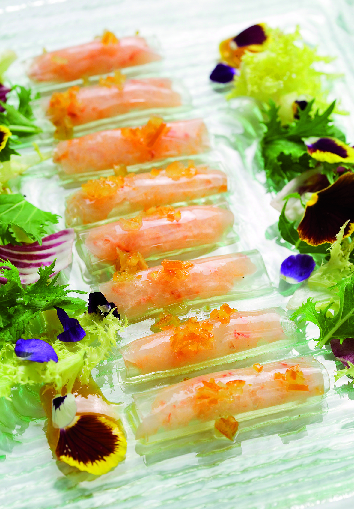 Amanida de llagostins i taronja