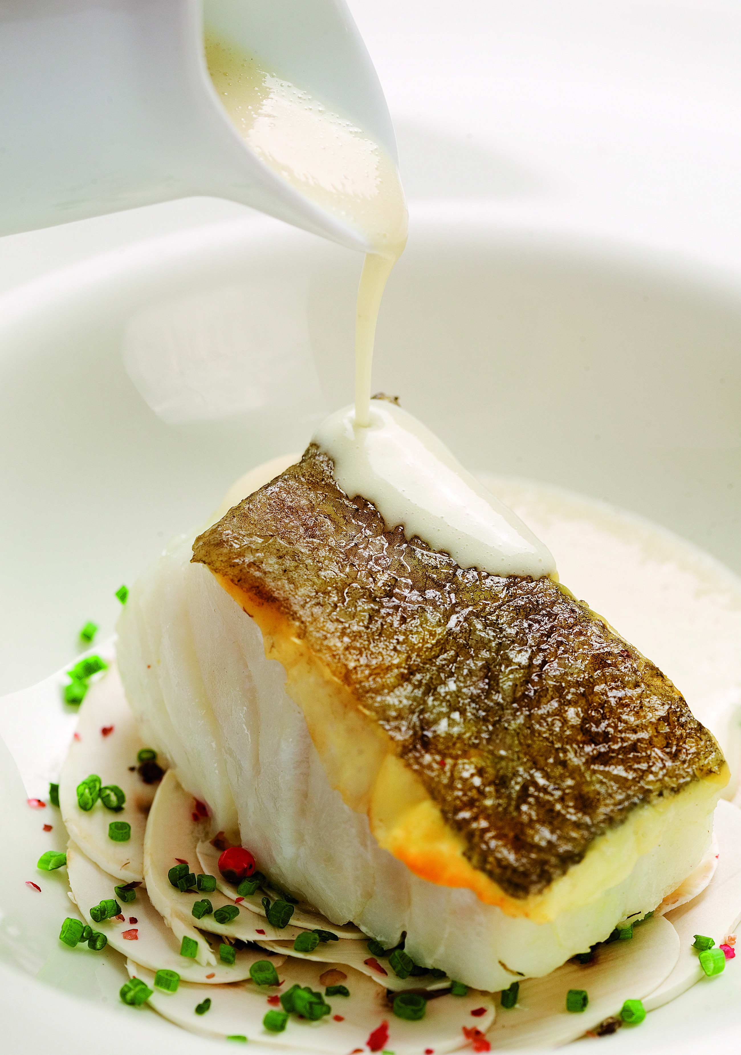 Bacalao con champiñones y Blando de los Tilos