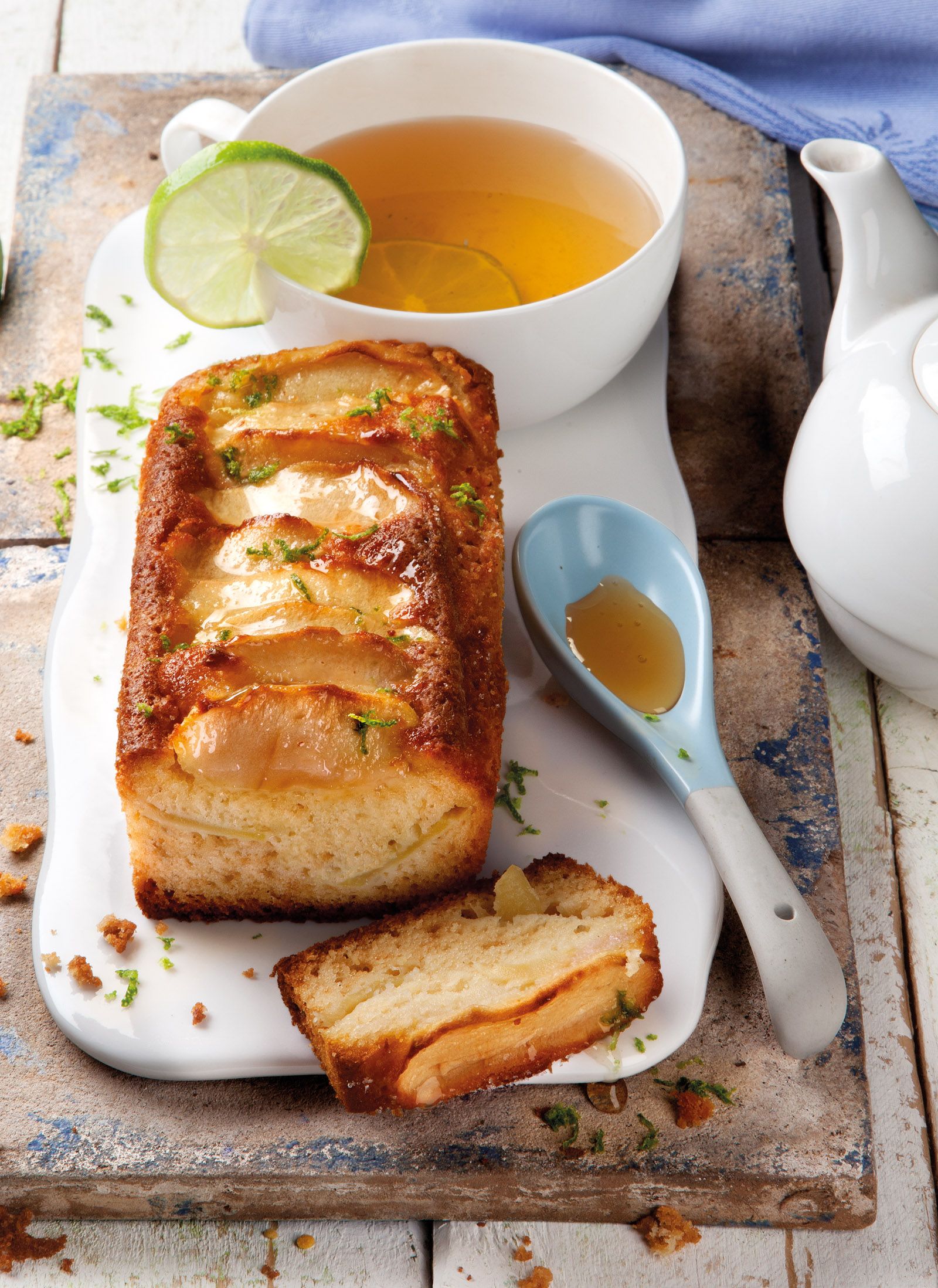 Pastís invertit de pomes i mel