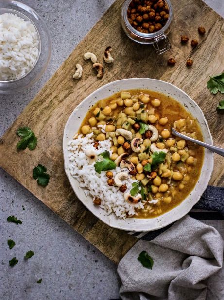 Curry de garbanzos