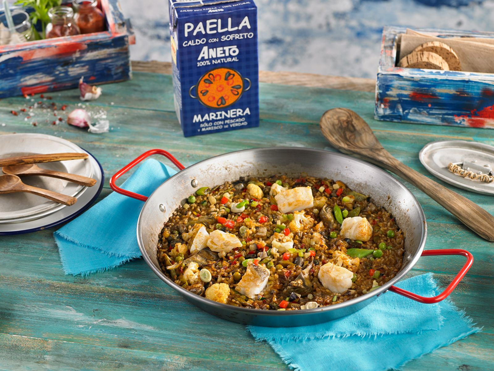 Arròs de bacallà i verdures