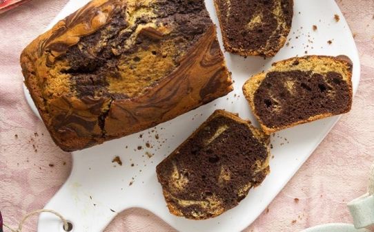 Bizcocho mármol con cacao