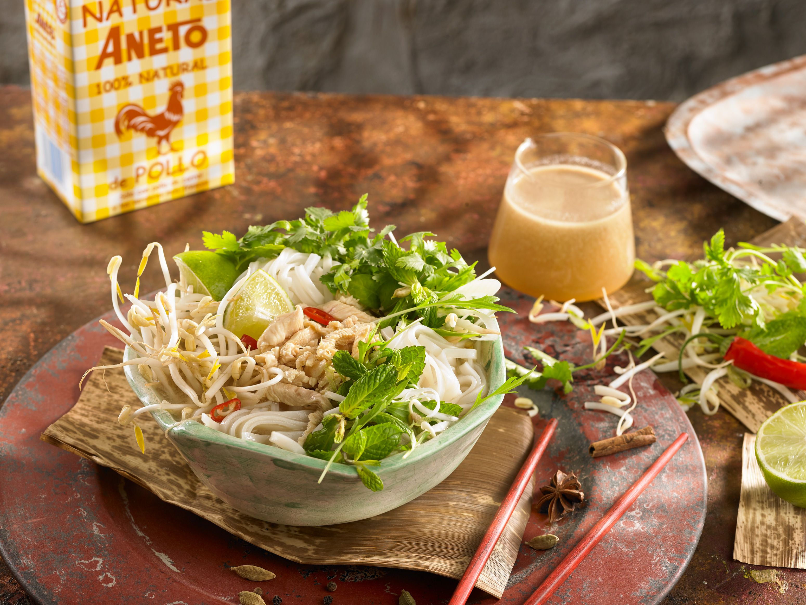 Pho (Sopa vietnamita) de pollastre