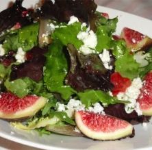 Ensalada de higos y queso de cabra