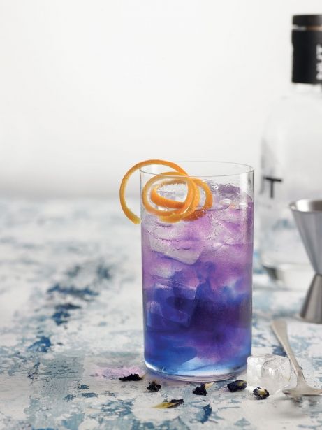 Gintonic infusionado con clitoria