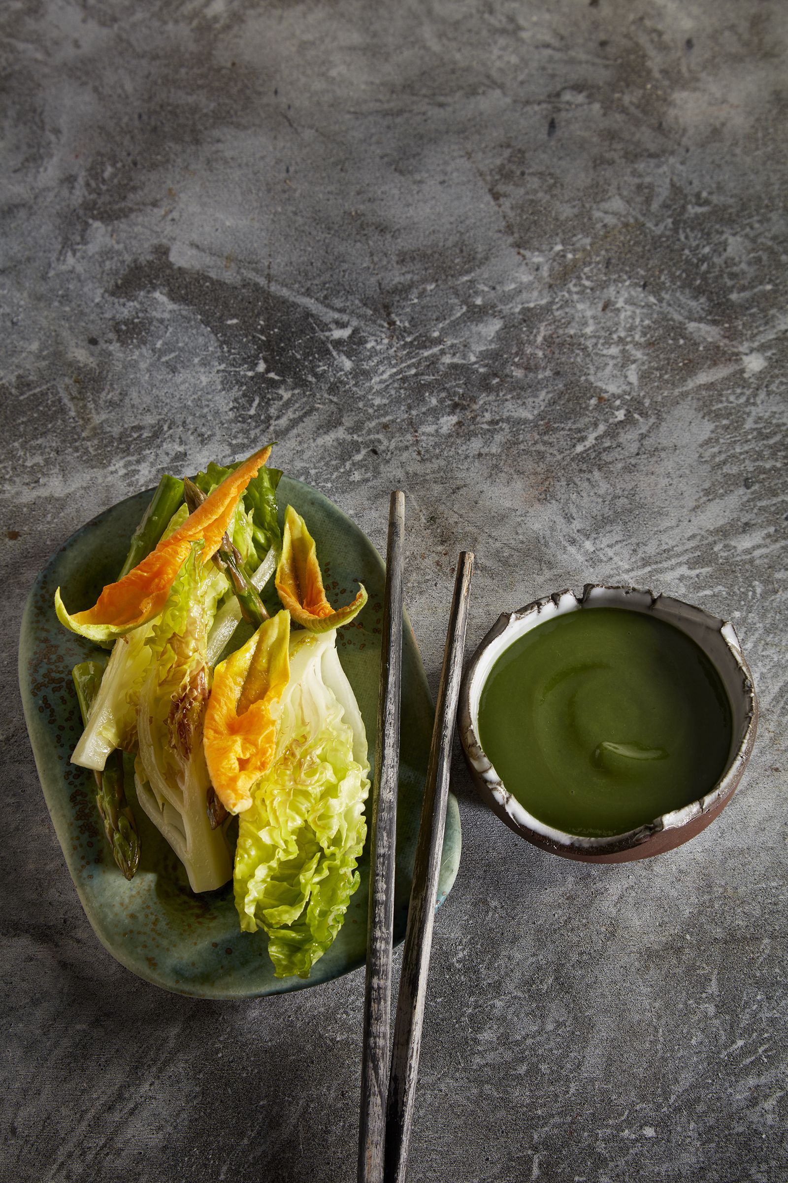 Curri verd amb espirulina