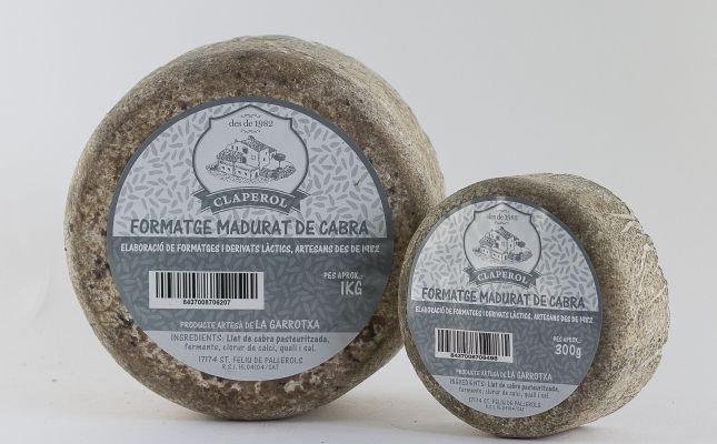 Queso madurado de cabra de Mas Claperol