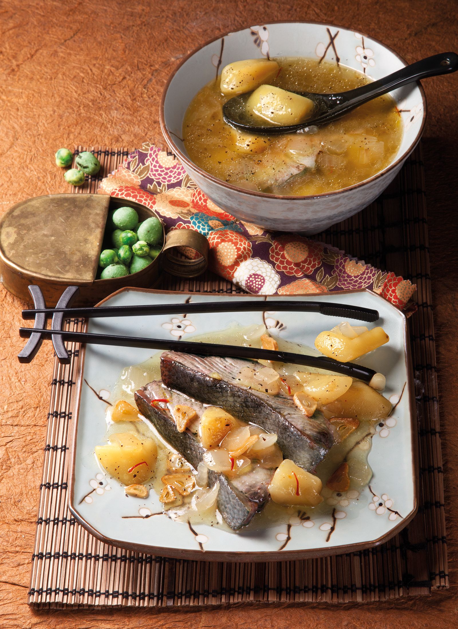 Suquet de bonítol amb dashi i patates