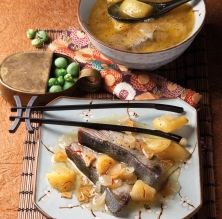 Suquet de bonítol amb dashi i patates