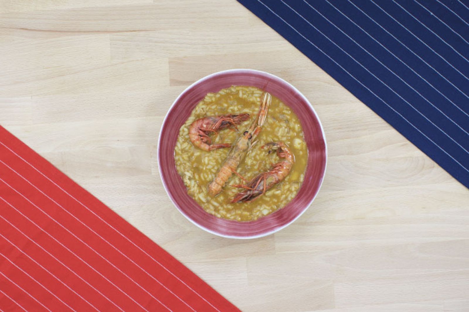 Arròs caldós amb gambes