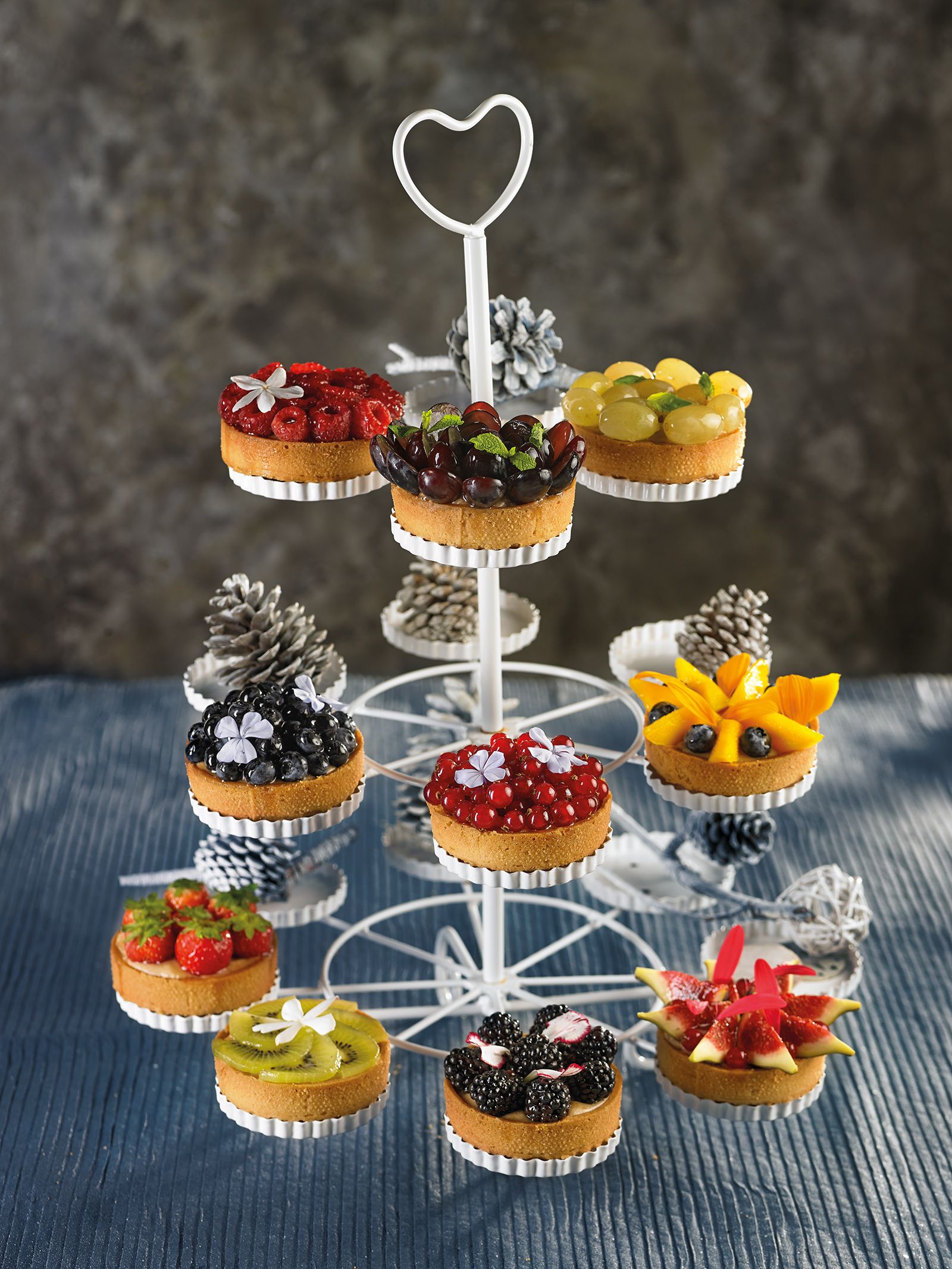 Cassoletes de torró i fruita