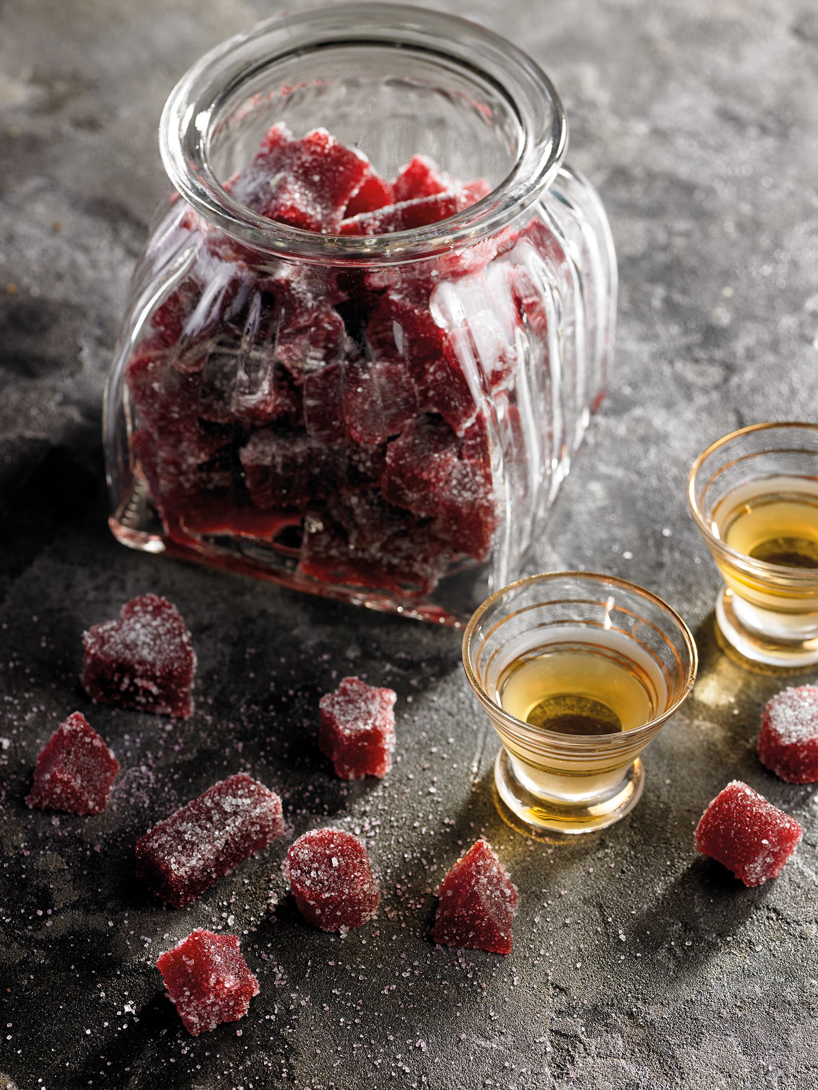 Pasta de fruites de gerds i violeta