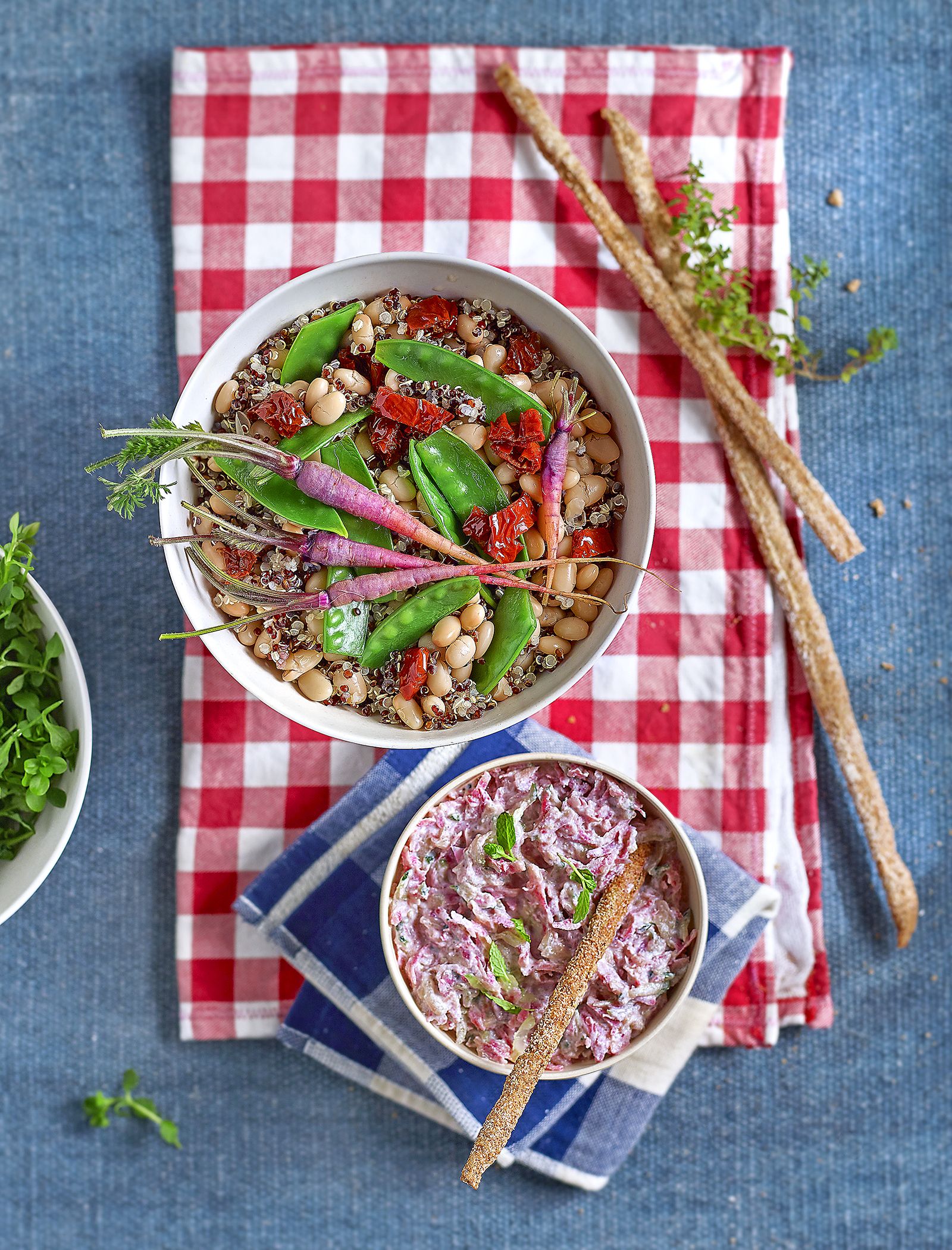 Amanida de quinoa i tzatziki
