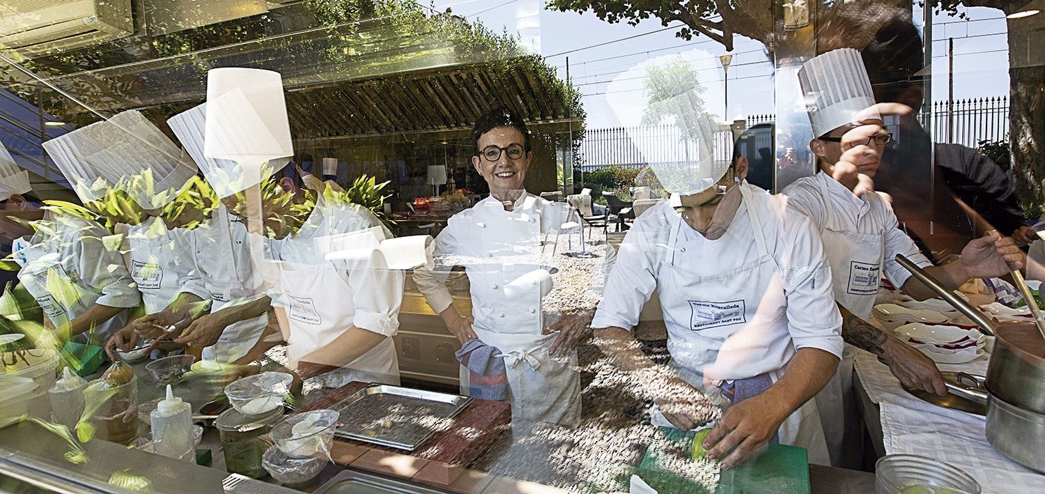 Carme Ruscalleda al restaurant Sant Pau, a Sant Pol de Mar
