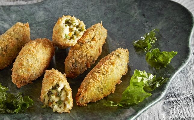 Croquetes d'algues i arròs