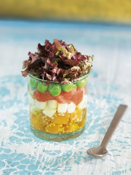 Chupito de ensalada de crudités