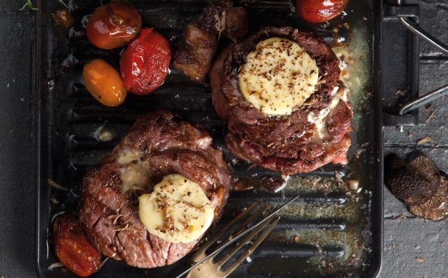 Filet de vedella amb mantega de tòfona