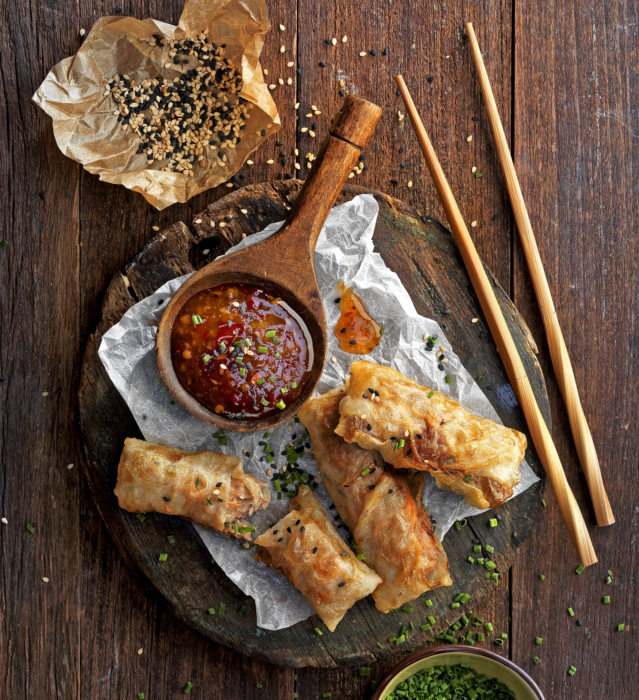 Rotlles vietnamites fregits