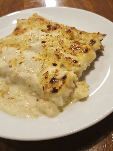 Caneló de confit d'ànec amb salsa de taronja (Can Boneta)