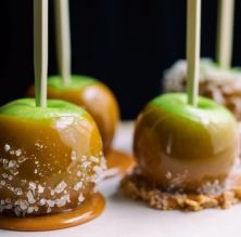 Pomes caramel·litzades amb sal de Maldon