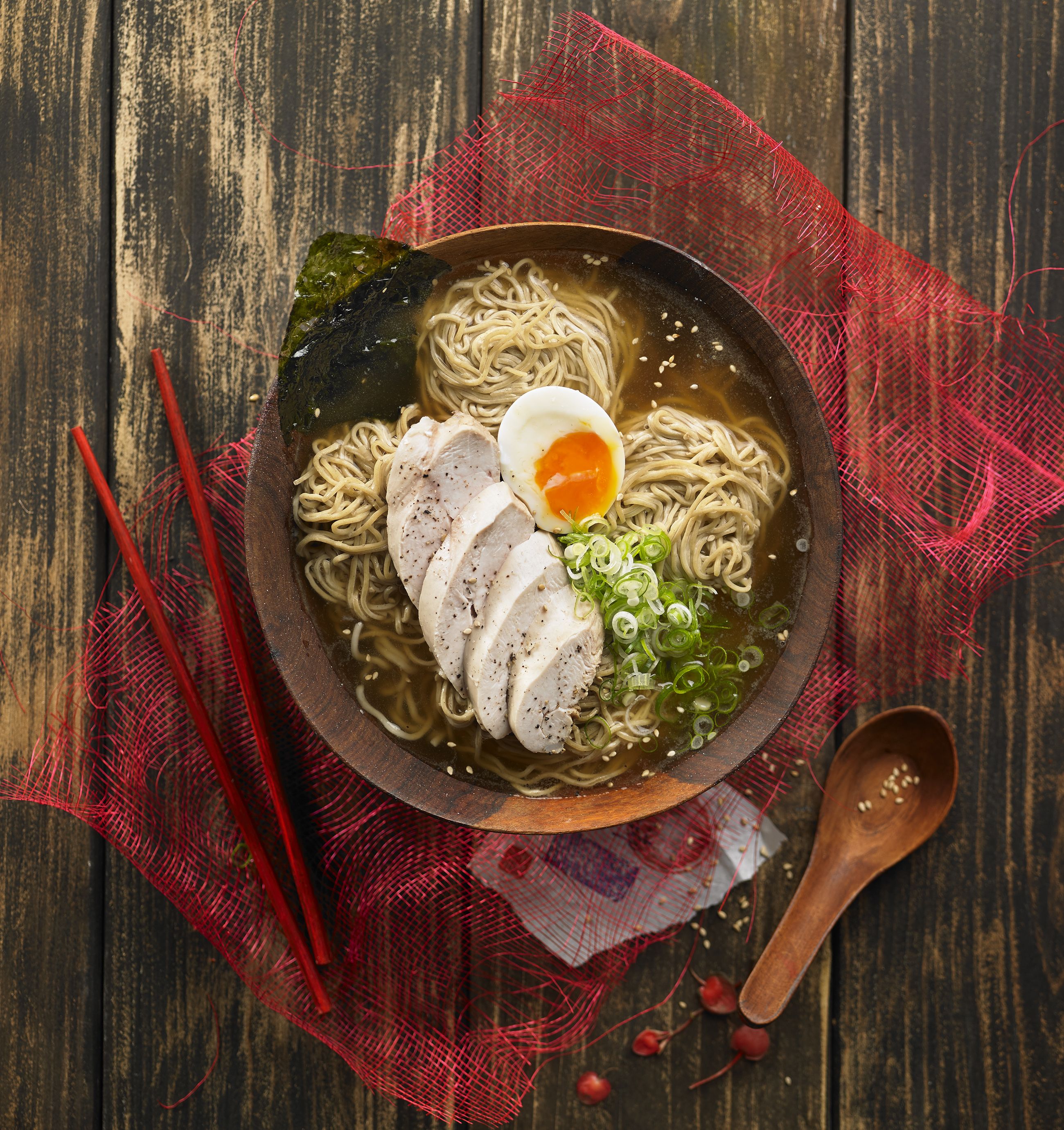 Ramen amb pollastre i gingebre