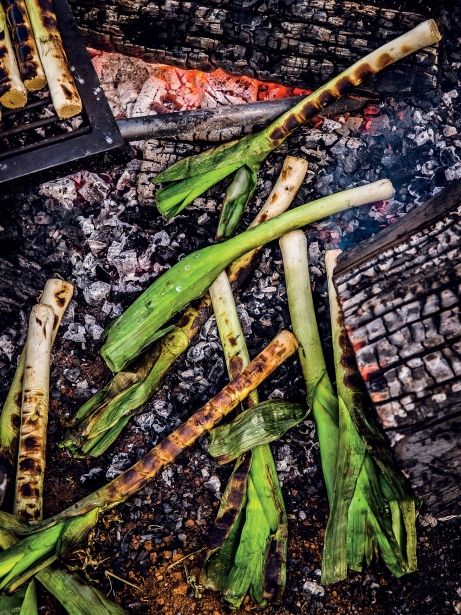 Els calçots són una menja popular