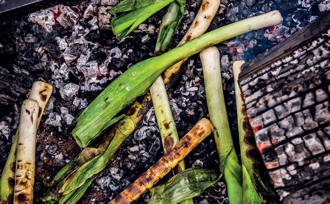 Els calçots són una menja popular