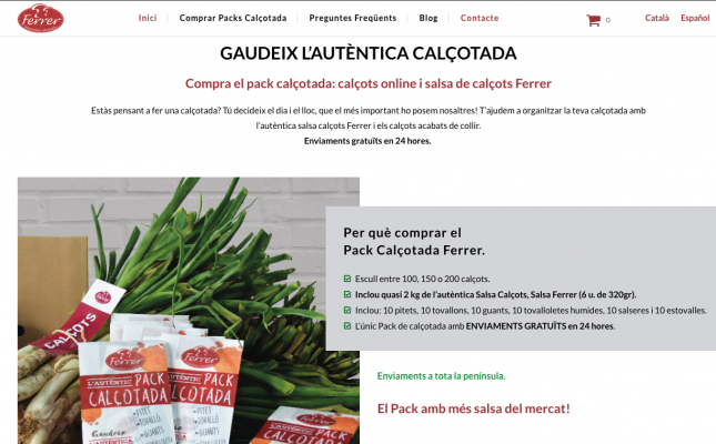Imatge del web www.salsacalsots.com