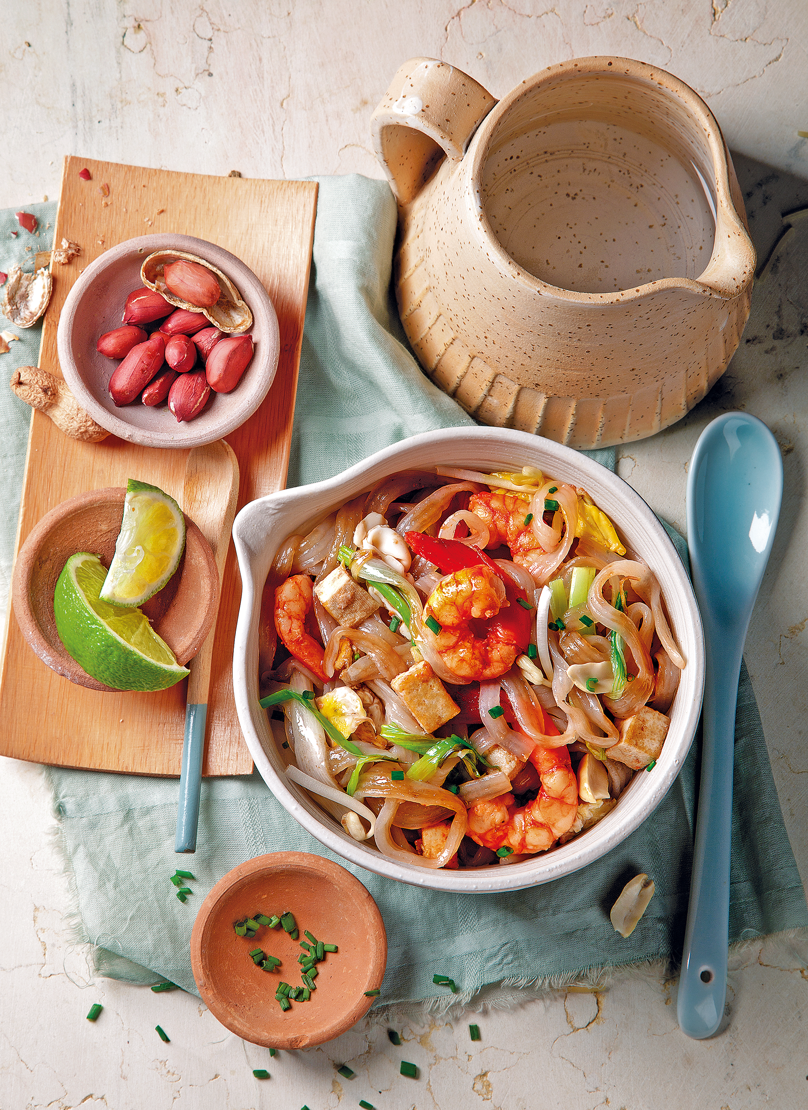 Pad Thai de tallarines de konjac