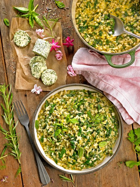 Arròs provençal amb herbes aromàtiques