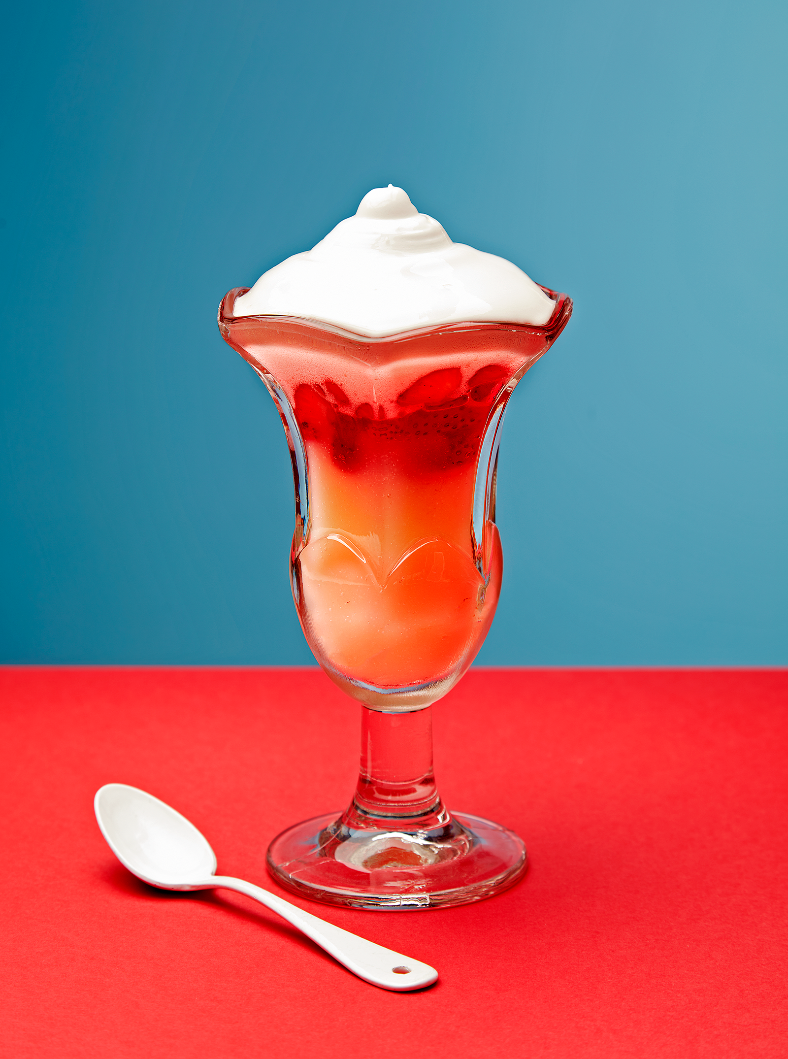 Merenga de roses i maduixes