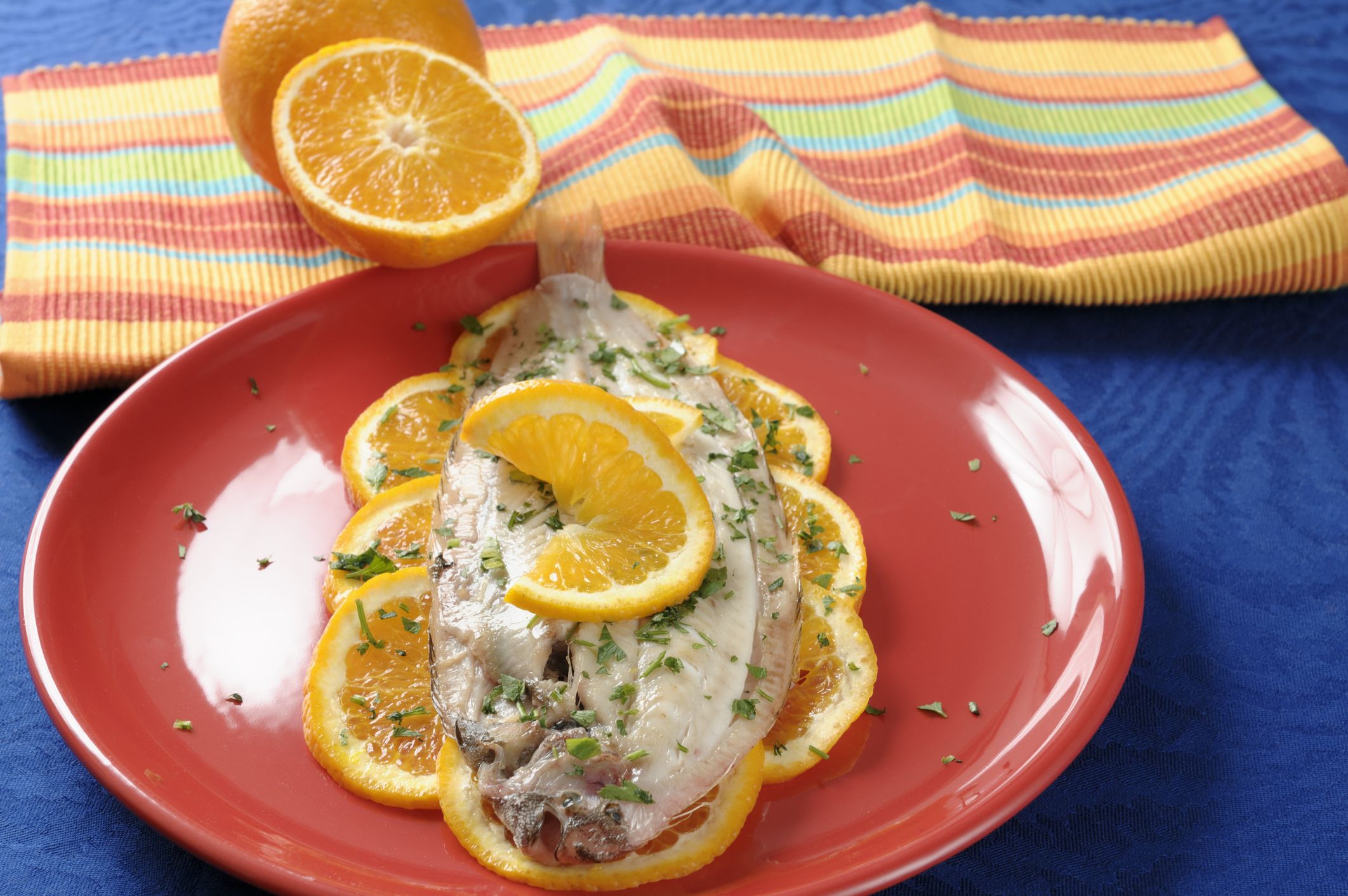 Llenguado a la taronja